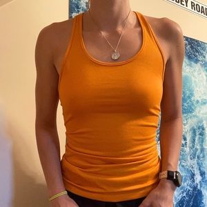 Orange Nike Tank Top Athletic Top Size XS